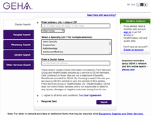 Tablet Screenshot of geha.prismisp.com